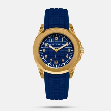 ساعة رجالية رسمية باللون الأزرق