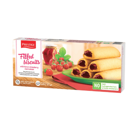 بسكويت برستيج بحشوة الفراولة - بسكويت برستيج