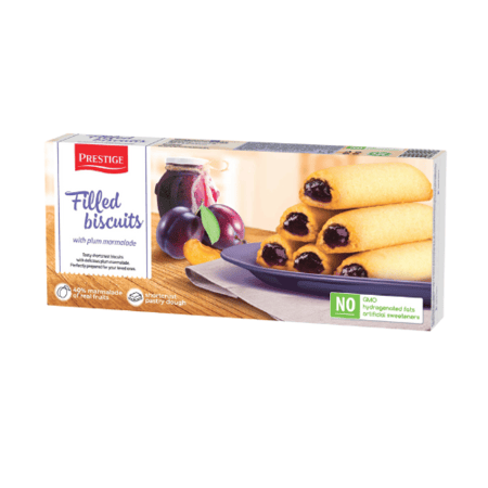 بسكويت برستيج محشي بمربى البرقوق - بسكويت برستيج