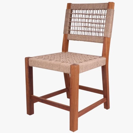كرسي خشبي - حبال الراتان