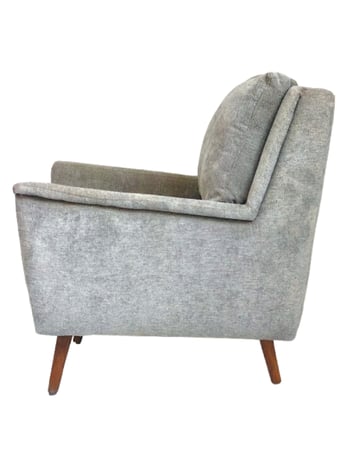 كرسي جانبي - كنب مفرد رمادي