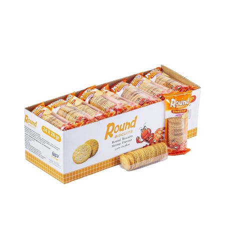 بسكويت مدور روبيان 12*24