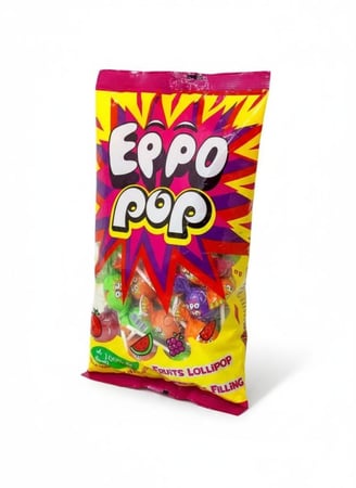 مصاص ايبو بوب بطعم الفواكة 50قطعة × 18 جرام