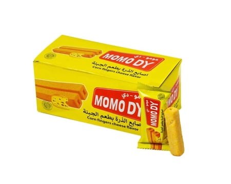 مومو-دي اصابع الذرة بطعم الجبنة  20×8 جرام6جرامم