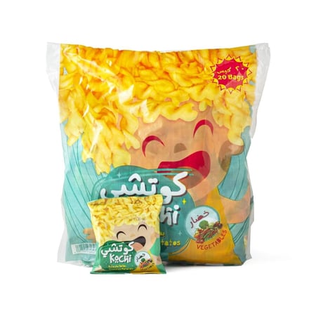 كوتشي بطاطس مقرمشة بالخضار