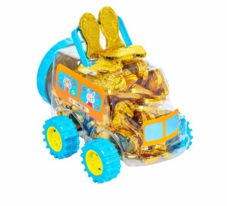 شوكولاته شكل سمكة  (سيارة  ذهبية )  600 جرام