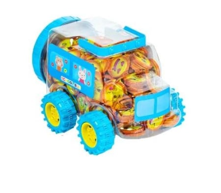 شوكولاته شكل سمكة  (سيارة  ذهبية )  600 جرام