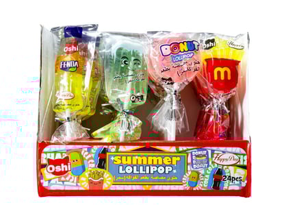 حلوي مصاص بطعم الفواكه سمر 24*15جم