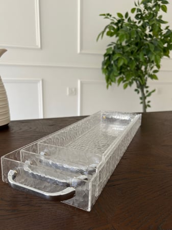 طقم صينية شفاف 3 قطع