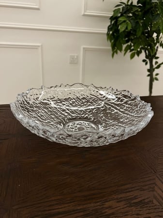 اناء تقديم زجاجي