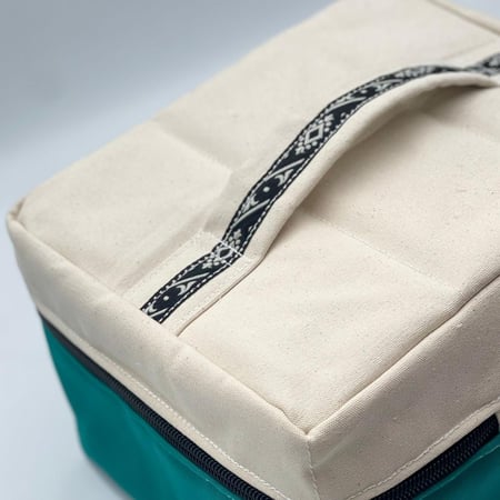 شنطة قهوة فيروزي