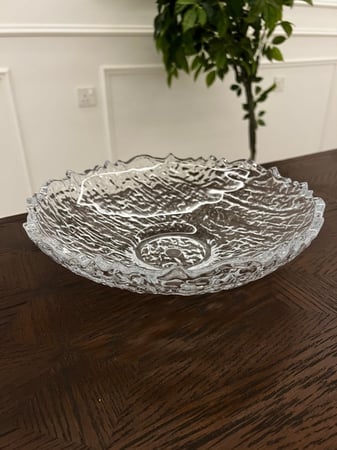 اناء تقديم زجاجي