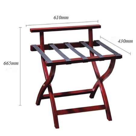 حامل حقائب خشبي فندقي