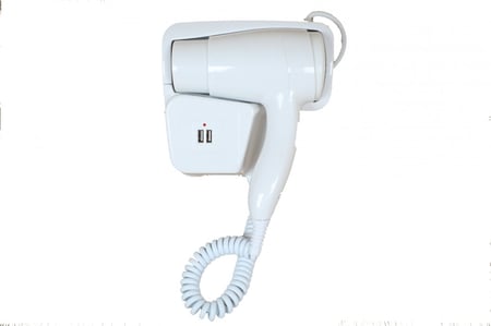 مجفف شعر فندقى بمدخلين USB