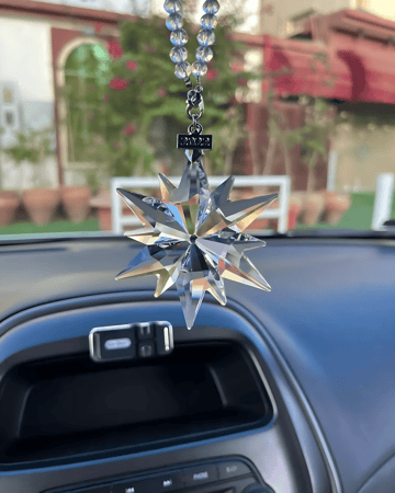 تعليقه سيارة سوار فسكي شفافة