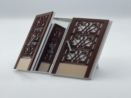 مراية باب طيب- ابيض - بني