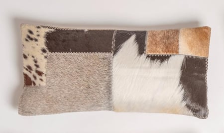 كسوات وسائد من الجلد الطبيعي - مستطيلة