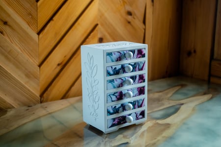 صندوق ديكوباج الورد