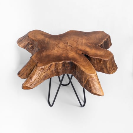 طاولة جانبية من خشب التيك