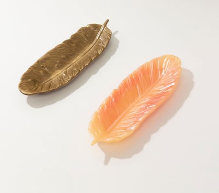 صحن تقديم ورق الشجر