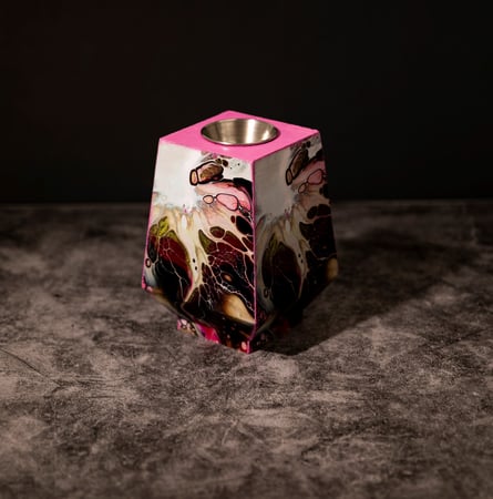 مبخرة خشبية بفن الديكوباج