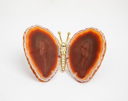 ديكور بشكل فراشة من الحجر