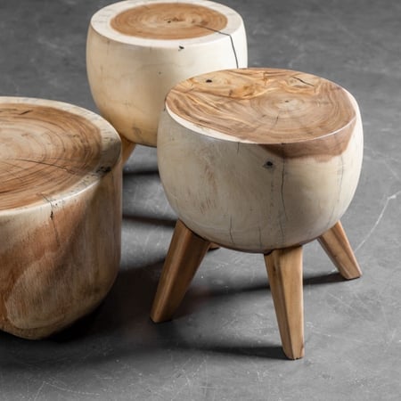 طقم طاولة وكراسي خشب طبيعي