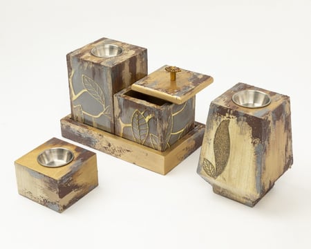 طقم مباخر بتأثيرات فنية