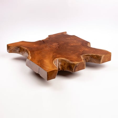 طاولة من خشب التيك الطبيعي