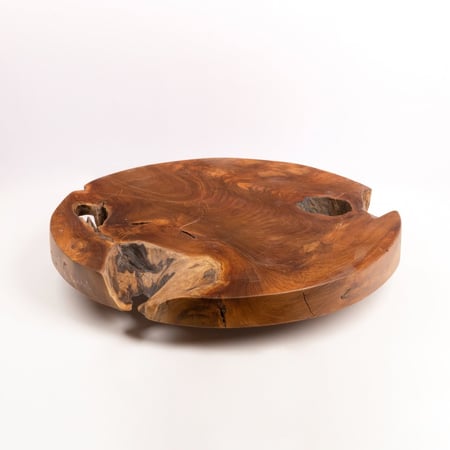 طاولة من خشب التيك الطبيعي