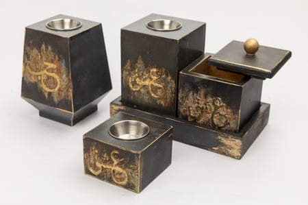 طقم مباخر بتأثيرات فنية