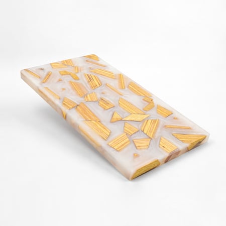 لوح تقديم من الخشب و الرزن