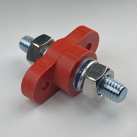 برغي توزيع و تغذية  كهرباء أحمر  مقاس 10 ملي 38 انش