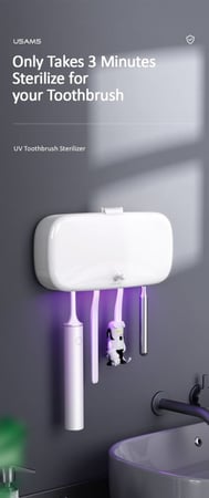 معقم فرشاة الأسنان بالأشعة فوق البنفسجية