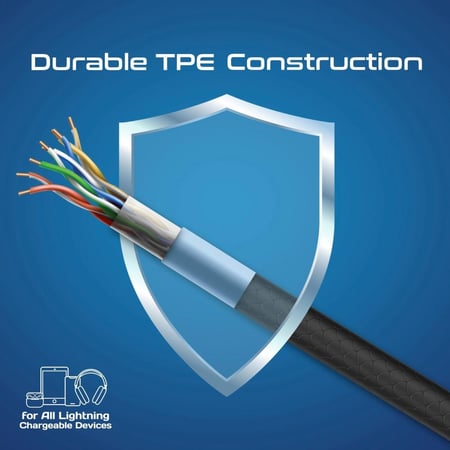 أسرع مجموعة كيابل ثلاثية USB-C™إلى لايتنينغ، سريعة الشحن بقدرة 27 واط نوع لايتنينغ، بأطوال متعددة للكابل (0.3 متر، 1.2 متر، و2 متر)، للشحن ونقل البيانات في آن واحد مع تصميم قوي مقاوم للتشابك باختبار انحناء أكثر من 25000 مرة - Promate CableKit-Ci