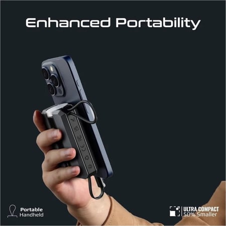 أصغر و أقوى بطارية متنقلة في العالم فائقة السرعة بقدرة 10000 مللي أمبير- تصميم رائع يعكس آخر صيحات التقنية بقدرة 30 واط - مزودة بكابل USB-C وشاحن لجميع إصدارات ساعة أبل - توصيل طاقة بقدرة 30 واط.