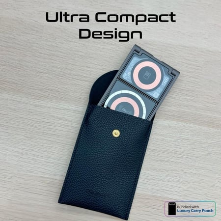 أقوى محطة شحن لاسلكية متوافقة مع تقنية ماج سيف 3 في 1 رفيعة للغاية بقوة 15 واط، مع شاحن متوافق مع ماج سيف بقوة 15 واط وشاحن لساعة أبل بقدرة 3 واط وشاحن لاسلكي بقدرة 5 واط، بتصميم شفاف قابل للطي Promate LucidFold-Trio