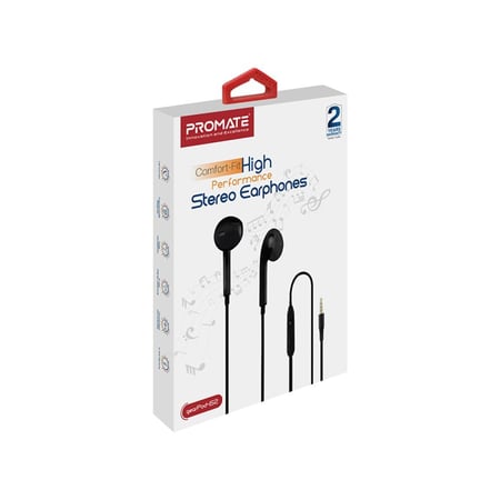 أفضل وأحدث سماعات داخل الأذن 3.5 مم عالمية، صوت نقي وعزل للضوضاء مع تحكم بالصوت عن بعد وميكروفون مدمج للهواتف الذكية والحاسوب واللوحات والأجهزة اللوحية والحواسيب المحمولة مع Promate GearPod-IS2