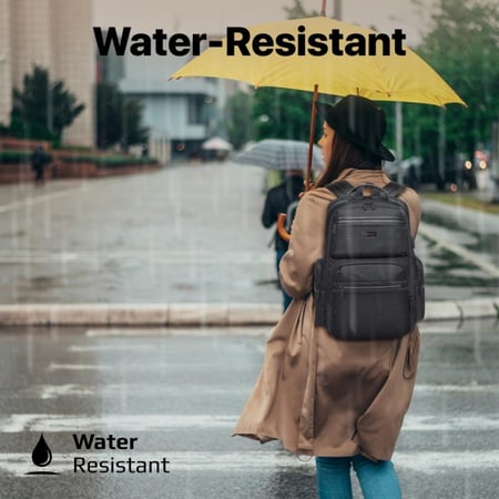 ارفع مستوى روتينك اليومي مع ElitePack-Pro، توفر حجرة مخصصة مصممة لأجهزة الكمبيوتر المحمول مقاس 15.6 بوصة مصنوعة من البوليستر 1680D، مقاومة للماء مع منفذ USB خارجي وحزام للأمتعة - Promate ElitePack-Pro