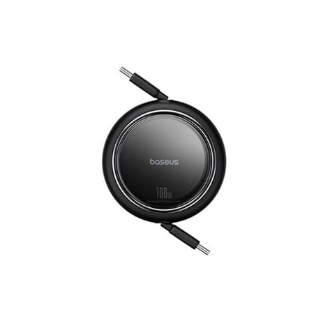 كيبل بيسوس سحب تايب سي 100 واط _ أسود