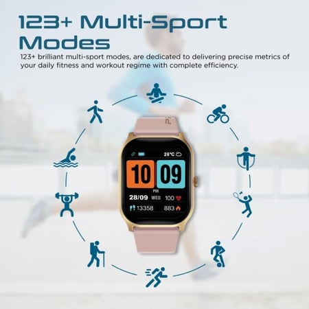 رفيقك المثالي في اللياقة البدنية xWatch-B2 المزودة بشاشة TFT بحجم 2.01 بوصة وتقنية الاتصال اللاسلكي، مقاومة للماء بمعيار IP67.تتميز بمستشعرات مثل مستشعر معدل ضربات القلب ومستوى الأكسجين في الدم وعداد الخطوات وتتبع النوم، مع أكثر من 200 واجهة Promate-xWatc