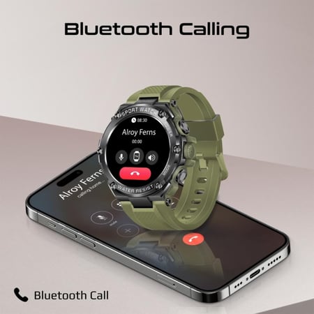 اختيارك الأمثل للتواصل والرياضة مع xWatch-R19، شاشة بمقاس 1.53 بوصة وتصميم مقاوم للماء بمعيار IP67 مع مستشعر لقياس معدل ضربات القلب ومستوى الأكسجين في الدم وخطوات المشي والنوم بالإضافة إلى أكثر من 100 واجهة Promate - xWatch-R19