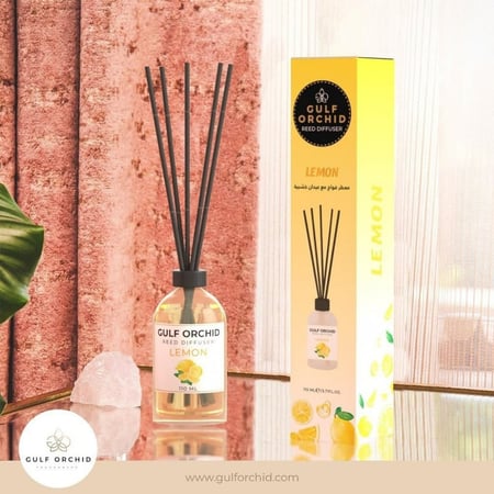 معطر فواح مع عيدان خشبية برائحة الليمون من جولف أوركيد