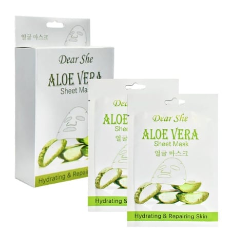 قناع وجه بخلاصة الصبار 10قطع