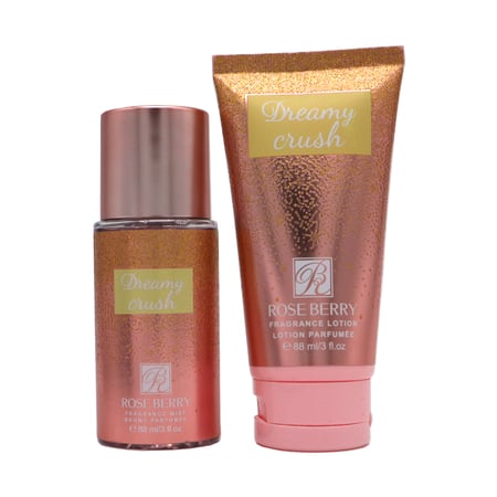 طقم عطر مركز مع لوشن جسم عطري من روز بيري