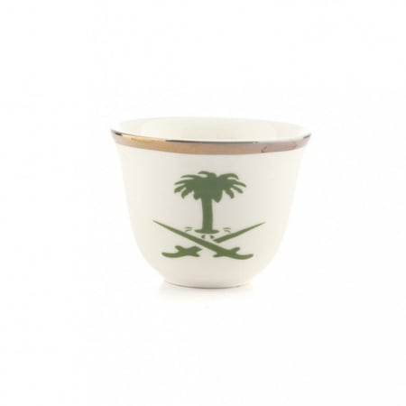 فناجيل سيفين ونخلة اخضر وسط 12 حبه