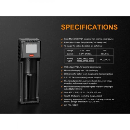 شاحن بطاريات فردي من فينيكس