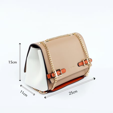 شنطة نسائية من لادون بلون برتقالي