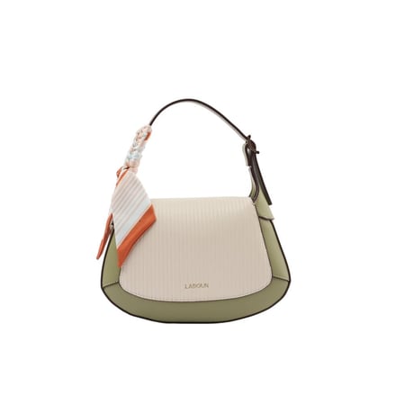 شنطة نسائية من لادون بلون منت وبيج
