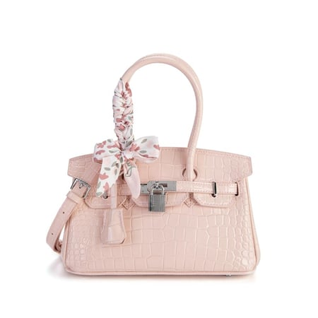 شنطة نسائية لون وردي من لادون